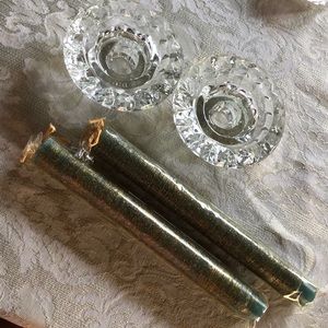 PASARI & Princess House Candle holders & candles